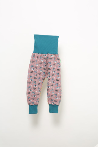 Hose aus Jersey, Schmetterlinge, Striche