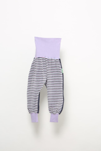 Pantalon velours, rayures, bleue