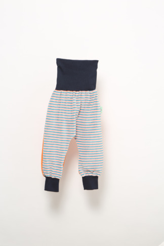 Hose aus Nicky, gestreift, orange