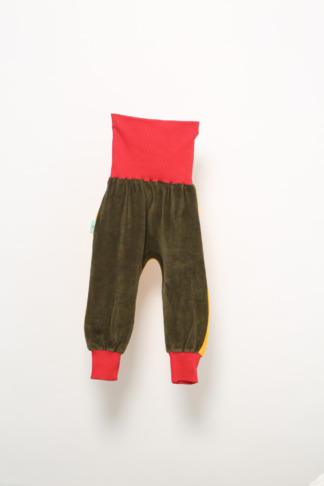Hose aus Nicky, oliv, gelb