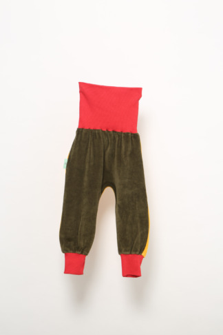 Pantalon velours, olive, jaune