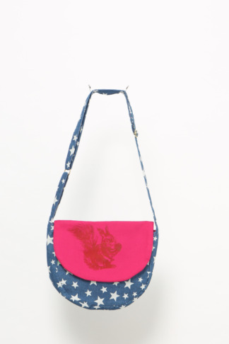 Sac avec écureuil, Jeans avec étoiles, rose