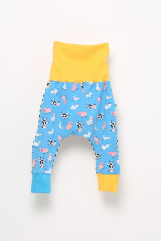 Pantalon jersey, ferme, rayures