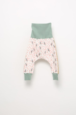 Pantalon jersey, oiseaux, traits