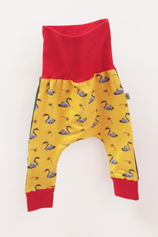 Jersey-Hose, Schwan, oliv