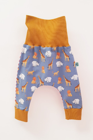 Jersey-Hose, Giraffen, Nashörner, Löwen, gestreift