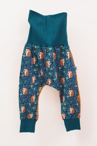 Hose aus Jersey, Igel, Striche