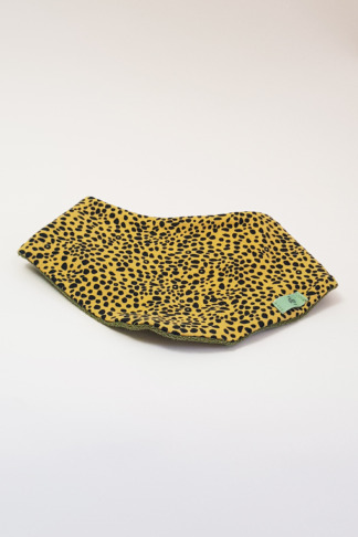 Bavoir, motif léopard